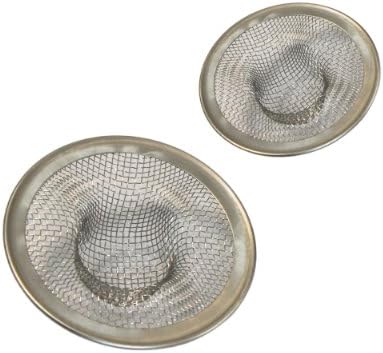Set of 2 Sink Strainers, Fits Most Kitchen Sink Drains, Small and Large Size