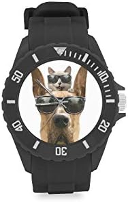 Novelty Gift Funny Cute Animal Cats Sport Rubber Strap Watch