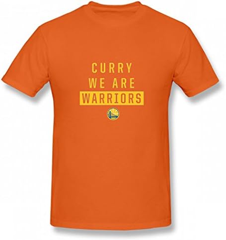 NAnhzD We Are Warriors Kobe Tshirt Popular Printing Cotton Tops Logo Tee Orange M