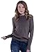 Knit&love Women's Classic Mock-neck Long Sleeve Pullover Knit Sweater