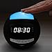 OnLyee Bluetooth Alarm Clock - AM FM Radio, AUX-in, Speaker, Dimmer, Dual USB Charging Ports, 7-Color LED Night Light - for Heavy Sleeper, Bedrooms, Desk, Kitchen, Kids (Black)