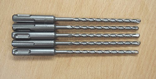 Lot of (5) SDS Plus 3/16" X 6â€ Rotary Masonry Drill Bit Carbide Tip