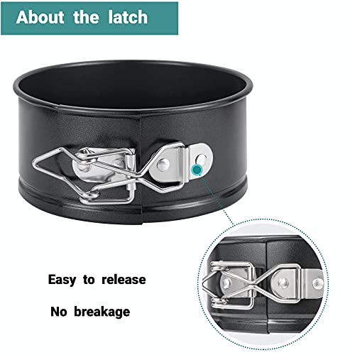 Springform Pan, 4 Inch Cake pan, Set of 4, with 50 PCS Paper Liners