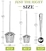 Chefast Tea Infuser for Loose Tea Set of Single and Large Infusers & Scoop with Bag Clip - Reusable Tea Strainers & Steeper, Diffusers for Brew, Tea, Spices & Seasonings. Satisfaction Guarantee