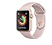 Apple Watch Series 3 42mm Smartwatch (GPS Only, Gold Aluminum Case, Pink Sand Sport Band)