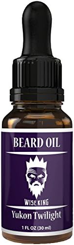 WISE KING Premium Beard Oil YUKON TWILIGHT for A FRESH, SMOOTH &amp; ATTRACTIVE Beard - 100% Pure and Premium Ingredients - Eliminates Itchy Skin, Moisturizes Facial Hair &amp; Stimulates Facial Hair Growth