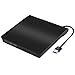 External CD/DVD Drive, USB 3.0 Portable DVD CD+/-RW Drive Slim DVD/CD ROM Rewriter Burner Writer, High Speed Data Transfer Pro Laptop/Desktop Windows/Vista/7/8/10, Mac OSX and Linux (Black)