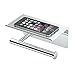 Gatco 1420 Latitude II Toilet Paper Holder with Mobile Shelf, Chrome
