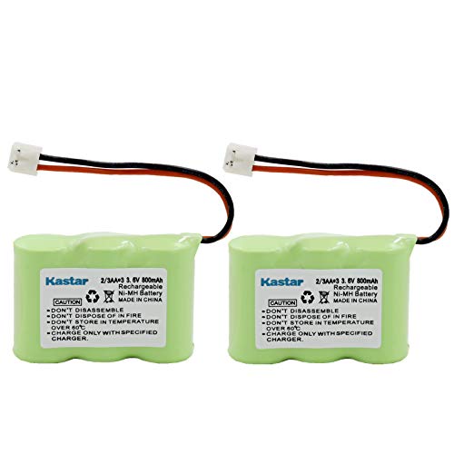 Kastar 2 Pack UL122 Batteries Replacement for AT&T Lucent 2422 1165 2250 2255 3000 4200 4051 4815 5320 7415 8000 8000470000 E1802 22030X V-Tech 80-5074-00-00 80-1332-00-00 GE TL96155 Cordless Phone