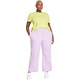 On 34th Women's Trendy Plus Size Pull-on Chino Pants (Calla Lilac, 0X)