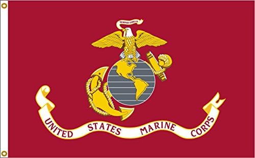 US Marine Corps 8ftx12ft Nylon Flag 8x12 Made In USA 8'x12'