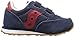 Saucony Jazz Hook and Loop Sneaker (Toddler/Little Kid),Navy/Red,10.5 M Toddler
