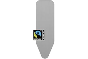 Brabantia Size B (49 x 15 inches) Replacement Ironing Board Cover with Durable Foam Layer (Metallized) Easy-Fit, 100% Cotton