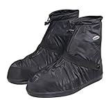 SZAT PRO Rain Boots Shoes Covers Waterproof Reusable Foldable Thicken Sole Overshoes Galoshes For Travelling Cycling Camping Fishing Garden Outdoors Women Men（Black XXXL）