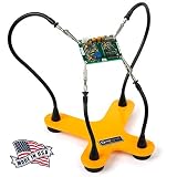 QuadHands Helping Hands Third Hand Soldering Tool and Vise - Four Flexible Metal Arms Can Be Positioned Exactly Where You Want - Professional Grade