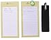 HOLDM Strong Refrigerator Magnetic Memo Notepads for To Do List, with Bonus Leather Pen Holder and Fridge Magnet (2 pads+1 pen holder +1 magnet