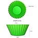 Gifbera Large Reusable Silicone Cupcake Baking Cups Jumbo Muffin Molds, 6 Colors, Pack of 12