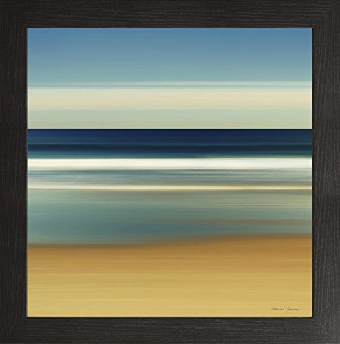 Frame Company Watson Range Sea Stripes II by Katherin Gendreau, Photo Frame - 8 x 8 Inches, Black
