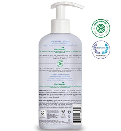 attitude loción corporal natural para bebés para pieles sensibles , leche de almendras, 16 onzas líquidas