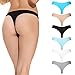 5 Pack Women's Thong Underwear Cotton Breathable Panties