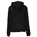 FCYOSO Women Long Sleeve Love Printed Kangaroo Pocket Hoodie Sweatshirt Black (US,M/Asia,L)