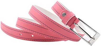 BRUSSEL : PU Leather Belt for Girl and Ladies Free Size (Pink/Peach, upto 40 Size)