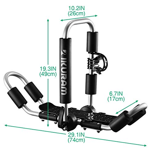 IKURAM R Kayak/Surf/Ski Roof Carrier Rack of JStyle Folding Universal