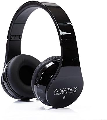 iNepo BTH1 Bluetooth Wireless Foldable Headphone Stereo HIFI Player With Mic Support TF Card (black(D18B))