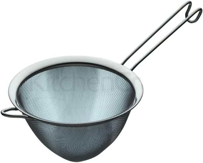 KitchenCraft Fine-Mesh Stainless Steel Conical Sieve 18 cm 7" Silver