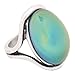 Mojo Handmade Antique Sterling Silver Plating Oval Stone Color Change Mood Ring MJ-RS022 (7)