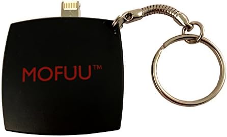 MOFUU Ultra Portable Emergency Rechargeable Key Chain Power Bank with Dual Charging Capabilities for both Apple and Android Mobile Device - Black