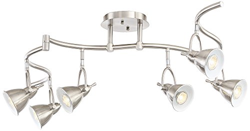 Swell 6-Light Brushed Nickel Bell LED Track Fixture - Thumbnail 6