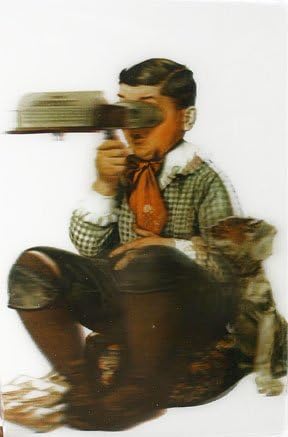 Norman Rockwell The Sphinx - 3D Lenticular Postcard