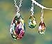 The Paragon Rainbow Teardrop Jewelry Set - Faceted Aurora Borealis Necklace and Earrings