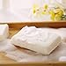 Deconovo Natural Loofah Exfoliating Bath Sponge Durable Body Wash Exfoliation Deep Cleansing Shower Scrubber for Men and Women, White, 2 Pcs
