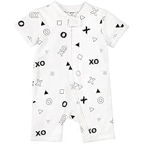 Petit Lem Baby Romper, White, 3M