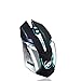 Rechargeable Wireless Silent Gaming Mouse, Besde T1 Wireless Rechargeable Mouse with Colorful LED Lights and 1000/1200/1600/2400 DPI 400mah Lithium Battery for Laptop and Comput (T1, Black)thumb 1