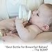 Nanobebe Breastmilk Baby Bottle (Award Winning Innovation for Breastfed Babies), Breastfeeding Newborn Breast Like, Anti Colic, Perfect Latch, Preserves Breast Milk nutrients, 3-Pack, Grey