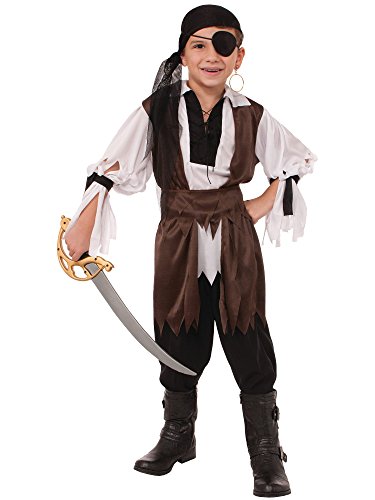 Caribbean Pirate Child Costume, Large