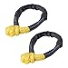 Astra Depots Yellow 1/2" Synthetic Soft Rope Shackles 38,000lbs+ (2pcs)