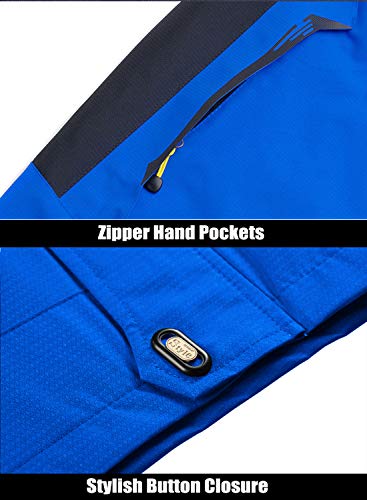 MAGNIVIT Herren Wasserdichte Skijacken mit abnehmbarer Mütze Winter Winddicht Wandern Regenmantel – Bild 5