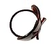 Parcelona French Bow Celluloid Tortoise Shell Ponytail Elastic Hair Tie Ponies Band
