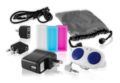 iPod Accessory, Ematic 9 in 1 Accessory Kit for iPod Shuffle 4th Generation