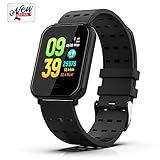 HappyT Smart Watch Fitness Tracker Activity Tracker Bracelet Waterproof Pedometer with Heart Rate Monitor, Sleep Monitor, Step Counter, Sports Wristbands Compatible with iPhone and Android