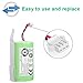 amarey Replacement Battery Rechargeable Li-Ion 14.4v 2600mah 36.0wh Battery, Robotic Cleaner Accessories Parts for Compatible with A800/A900 （1-Pack）