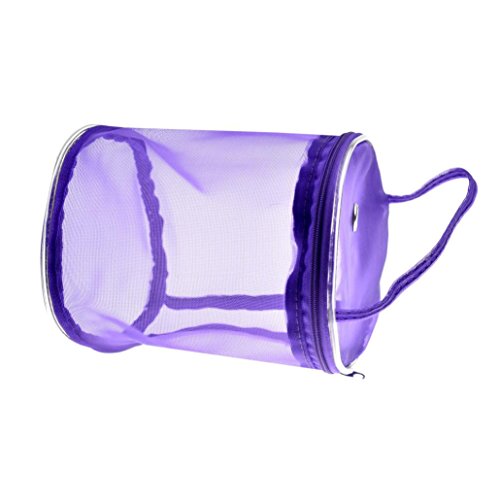 Clearance Deal! Hot Sale! Storage Bag, Fitfulvan New Mesh Bag Lightweight Portable Yarn Crochet Thread Storage Organizer Tote (Purple)