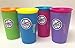 Wow Cup for Kids - New Innovative 360 Spill Free Drinking Cup - BPA Free - 9 Ounce (4 Pack, 4 Colors)