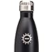 Stainless Steel Vacuum Insulated Water Bottle, BPA Free Double Walled Leak Proof Thermos Flask with Copper Lining, Drinks Stay Hot & Cold (25 oz, Black)