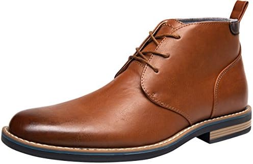 SHENBO JOUSEN Men's Dress Boots Simple Style Ankle Chukka Boot