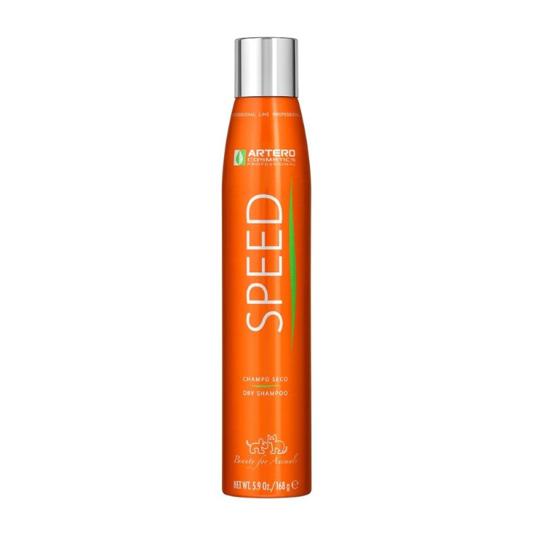 Artero Speed. Fabulous and effective shampoo for dogs and cats in spray without the need of water or rinsing.